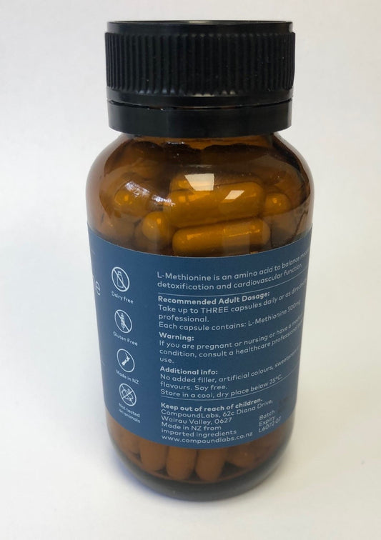 L-Methionine 500mg (100 Capsules)