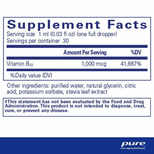 Pure Encapsulations B12 Liquid 30ml